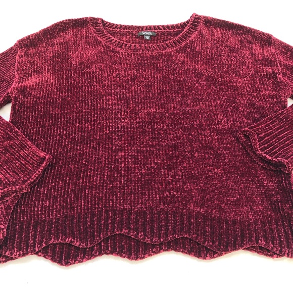 XOXO, Chunky Knit Sweater, Super Soft, Ties At Hem, Size XL - Picture 9 of 14